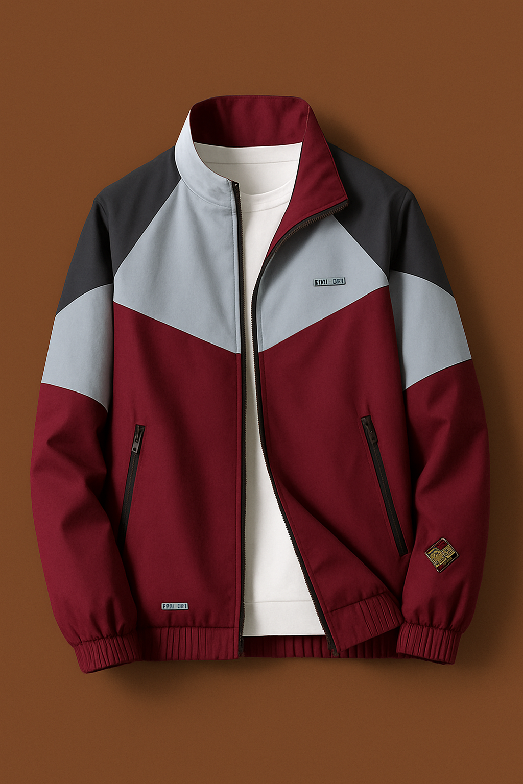 Men’s Colorblock Premium Zipper Jacket – Lightweight Windcheater | UpperQuest