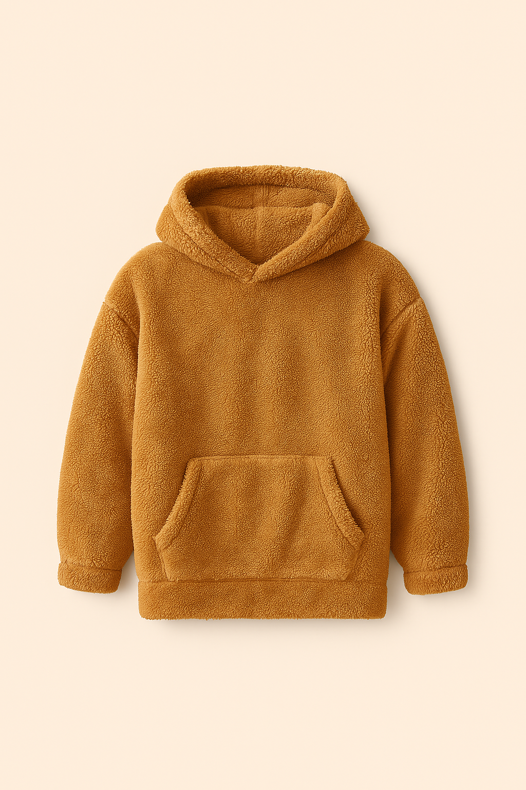 Men’s Ultra-Soft Fleece Fur Hoodie – Winter Warm Hooded Sweatshirt ( Brown) | UpperQuest