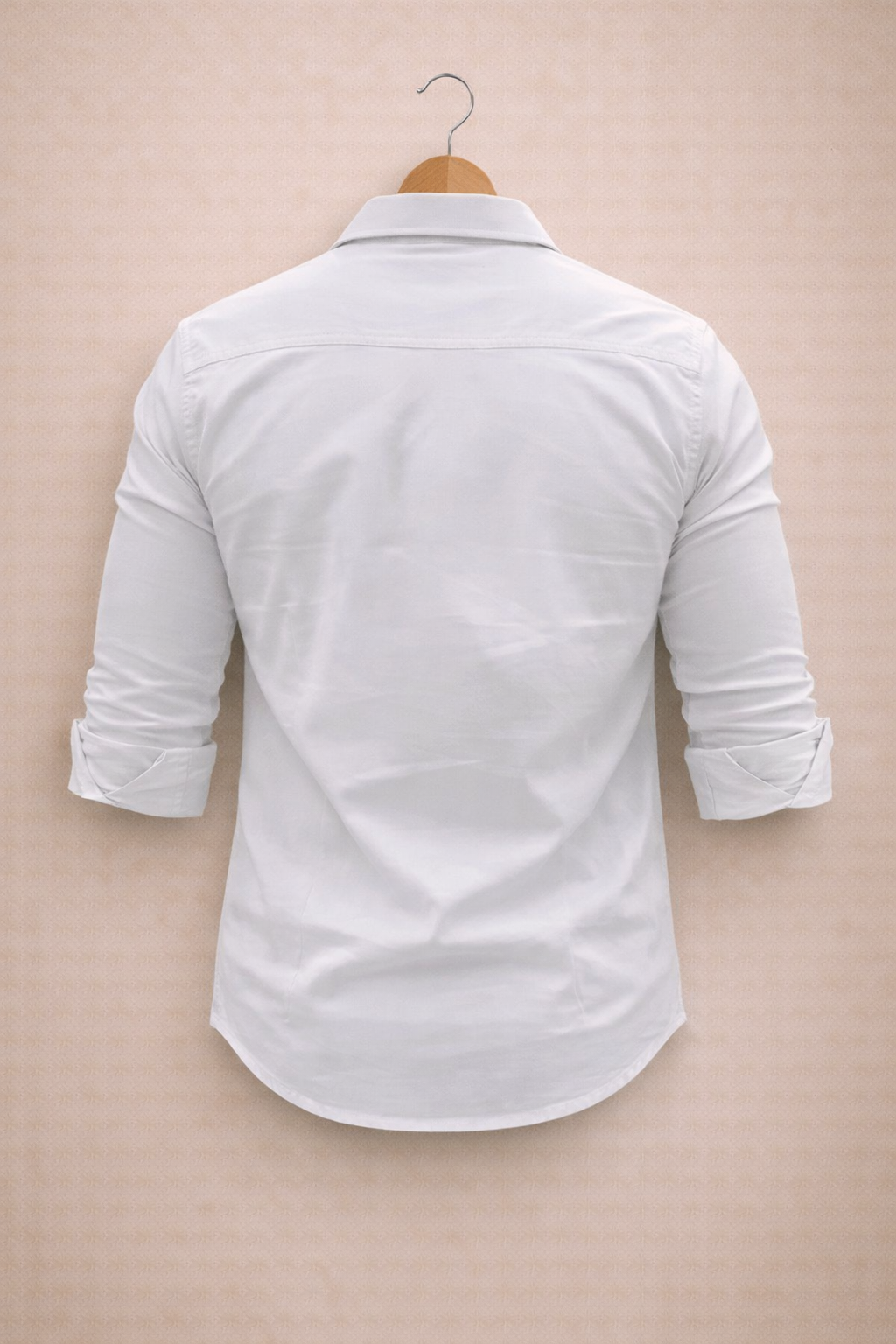 UpperQuest Men’s White Colour Slim Fit Casual Shirt | Full Sleeve Button-Down Cotton Shirt👔