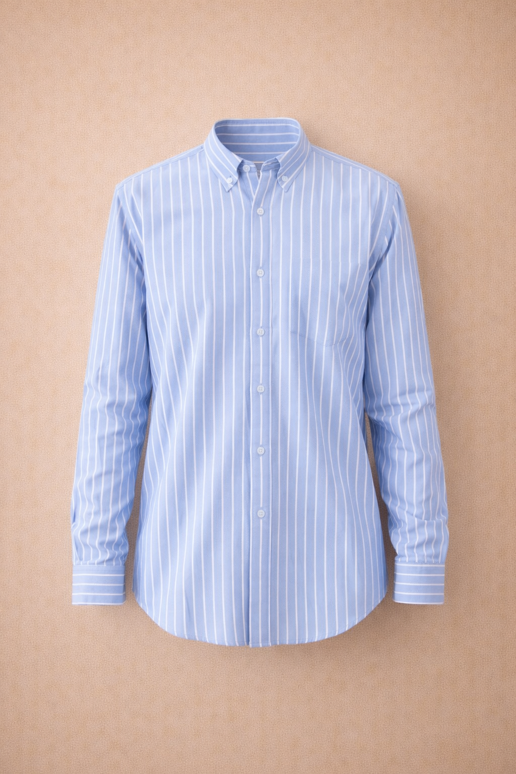 UpperQuest Men’s Striped Shirt – Light Blue Colour | Premium Casual & Formal Button-Down Shirt