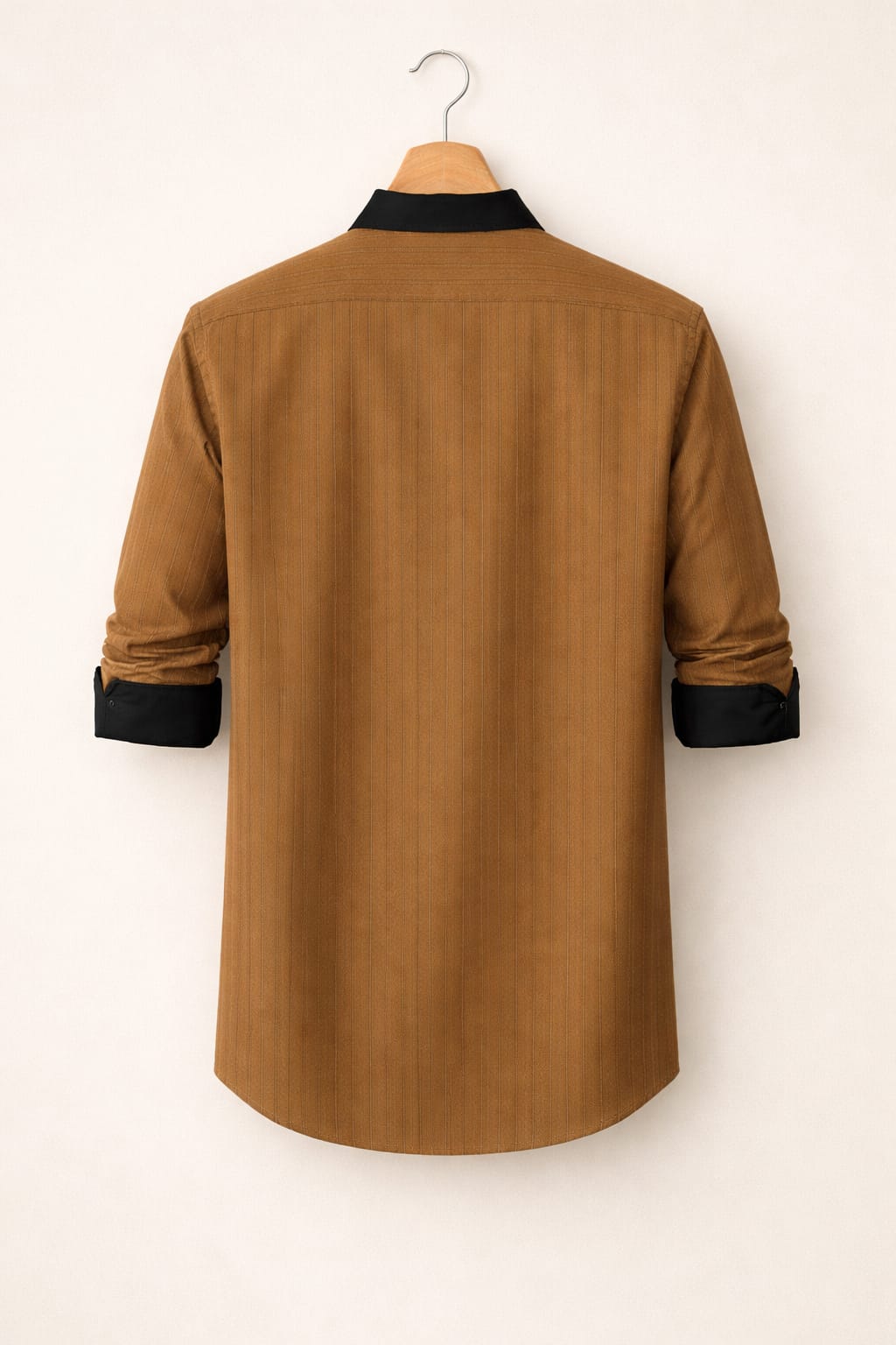 UpperQuest Brown Cotton Blend Shirt for Men | Slim Fit Casual & Party Wear👔