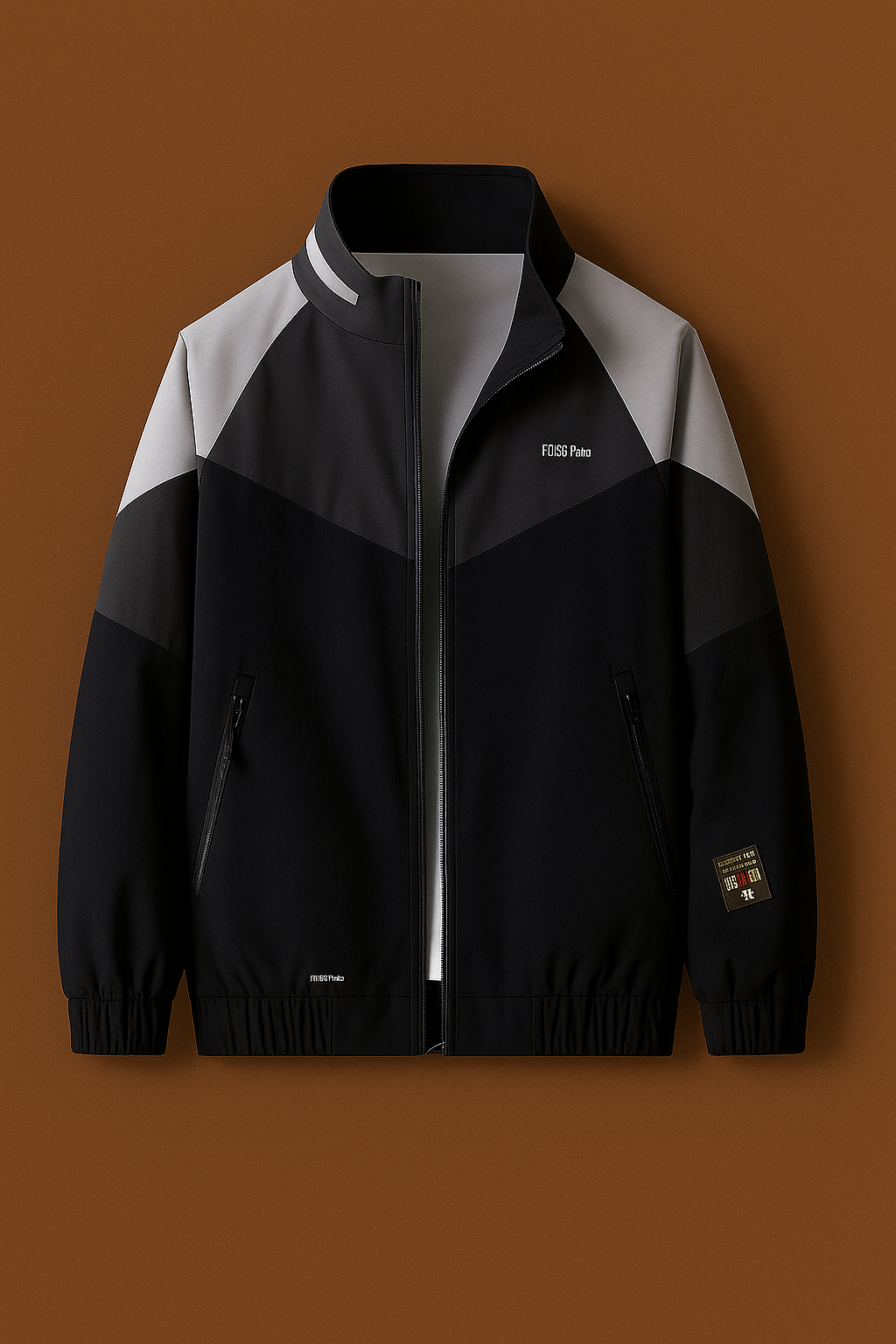 Men’s Colorblock Premium Zipper Jacket – Lightweight Windcheater | UpperQuest