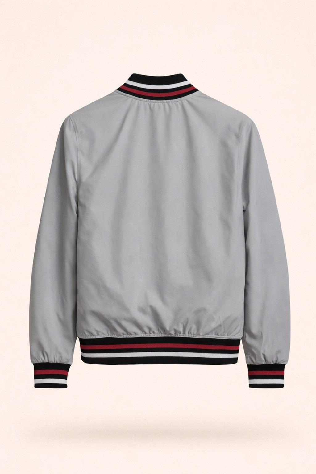 UpperQuest Men’s Bomber Jacket – Light Grey Colour | Stylish Zip-Up Jacket | Premium Casual Winter Wear