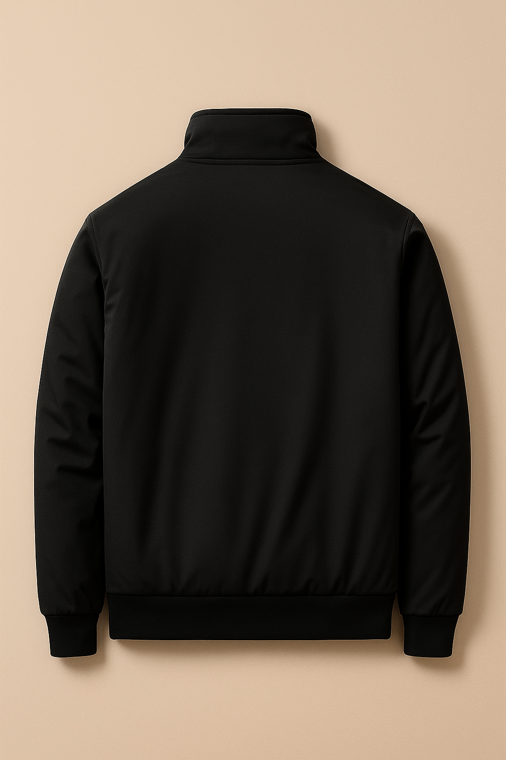 Men’s Black Zipper Jacket – Premium Slim Fit Windcheater | Lightweight All-Season Streetwear