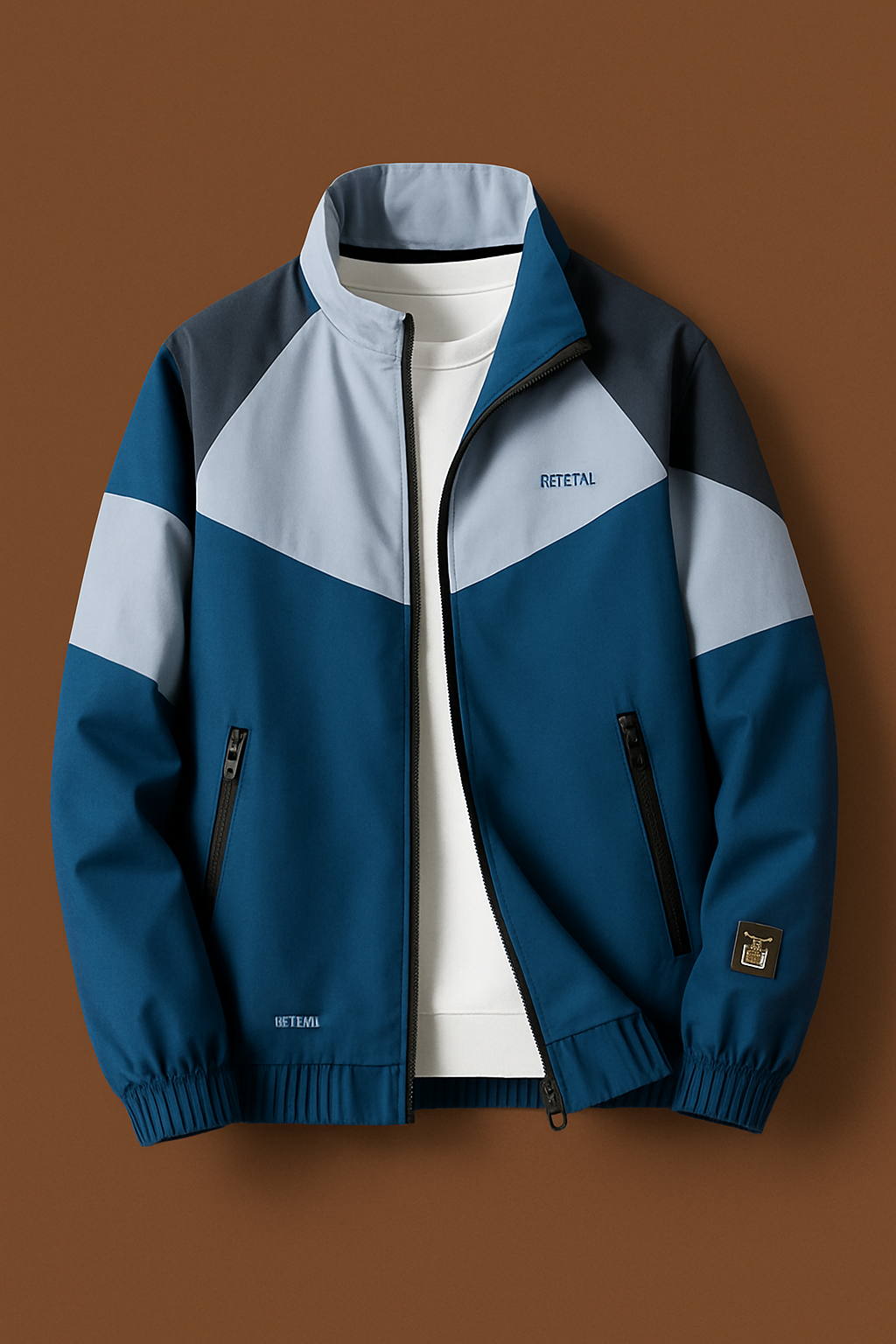 Men’s Colorblock Premium Zipper Jacket – Lightweight Windcheater | UpperQuest