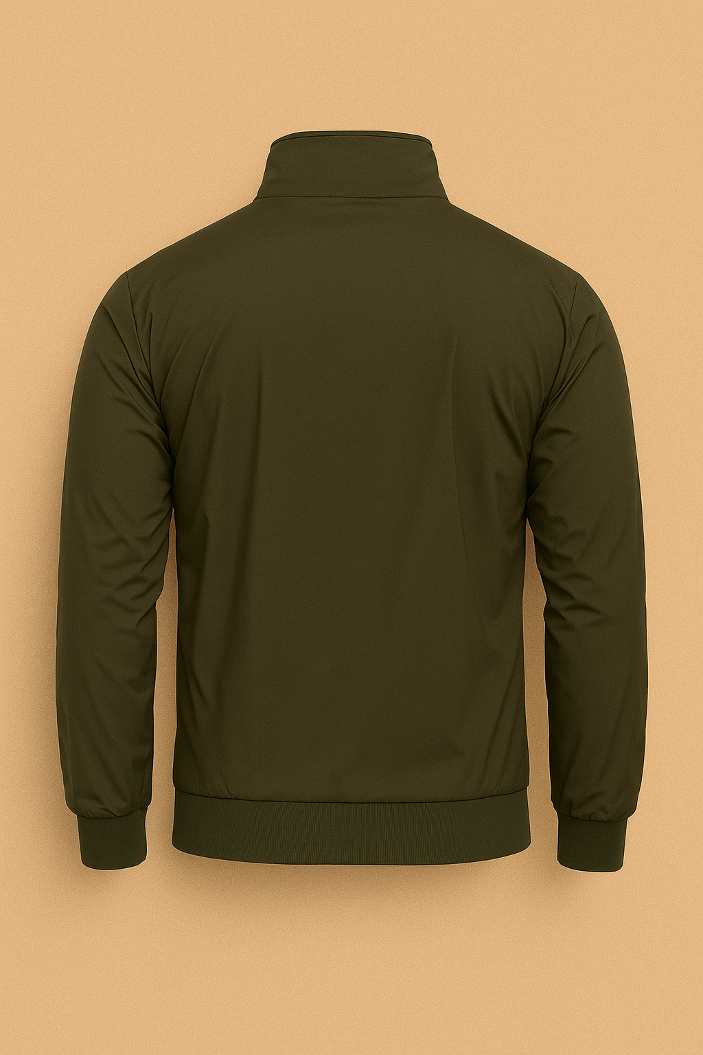 Men’s Olive green Zipper Jacket – Premium Slim Fit Windcheater | Stylish Lightweight Winter Wear