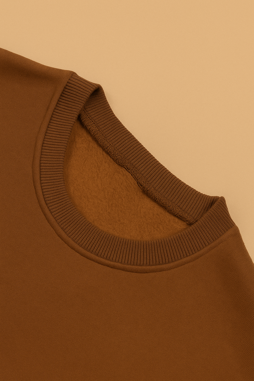 Premium Brown Sweatshirt – Unisex Streetwear | Soft & Stylish Winter Wear Sweater