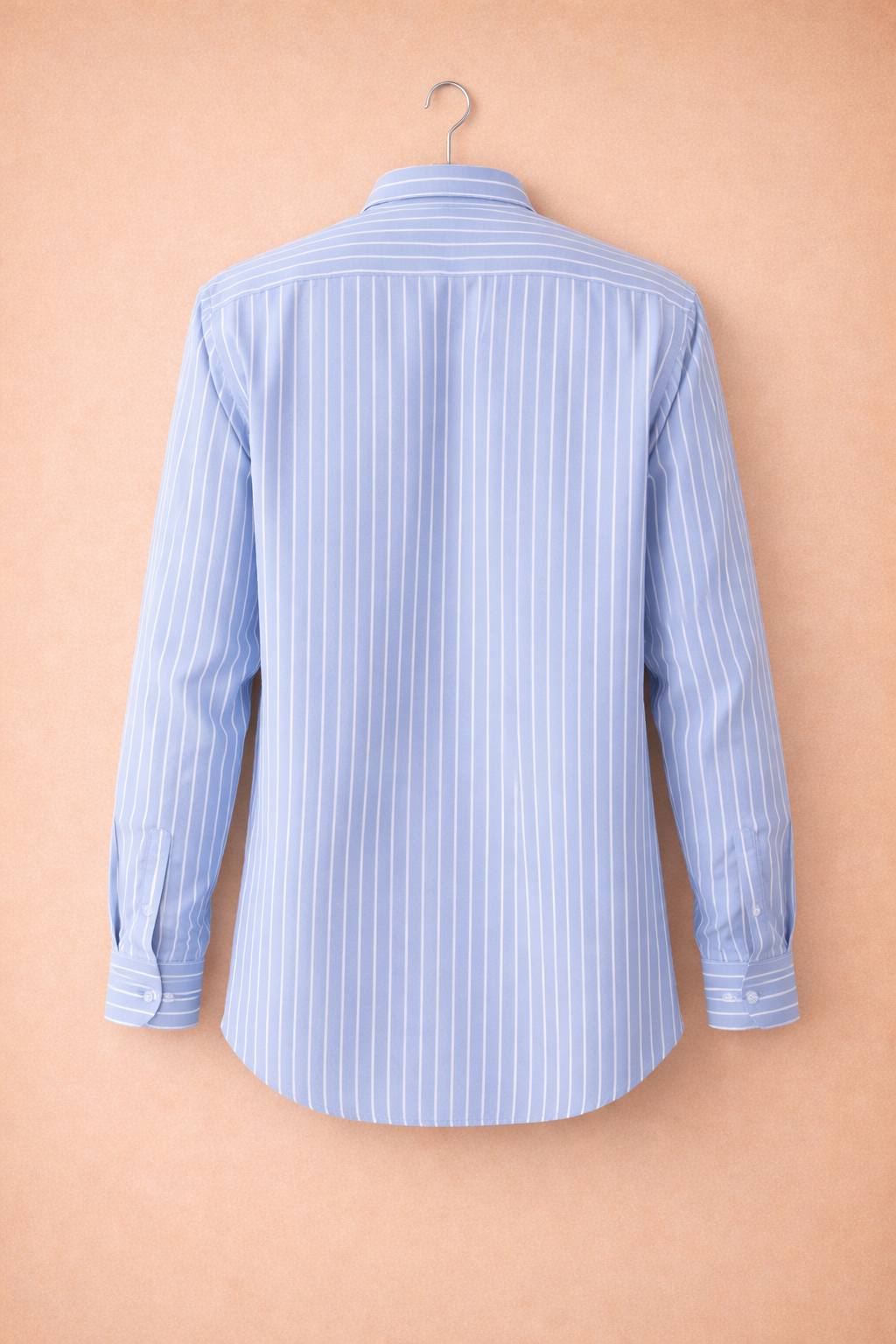 UpperQuest Men’s Striped Shirt – Light Blue Colour | Premium Casual & Formal Button-Down Shirt