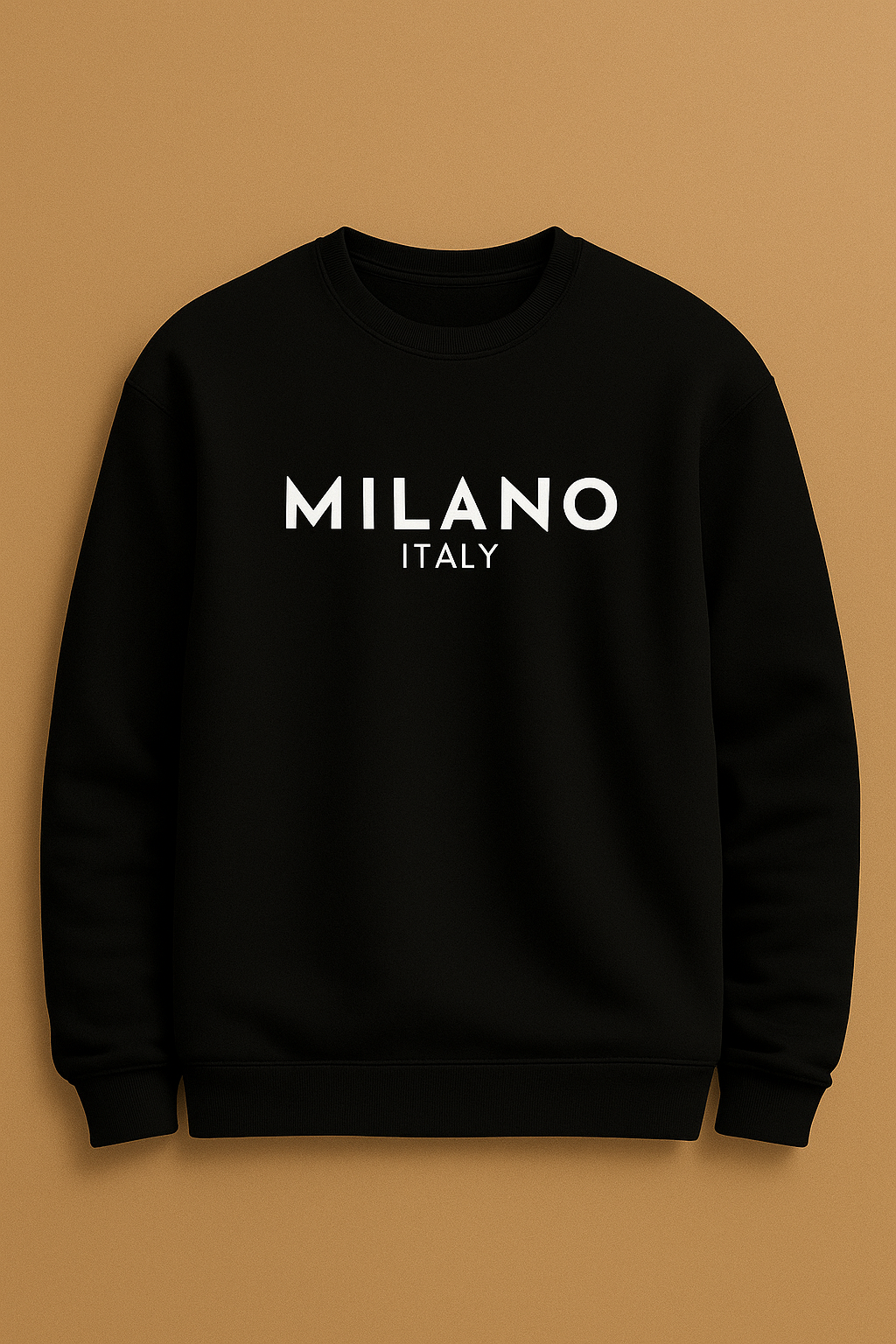 Milano Italy Black  Sweatshirt for Men & Women – Premium Soft Streetwear | Winter Casual Pullover Sweater