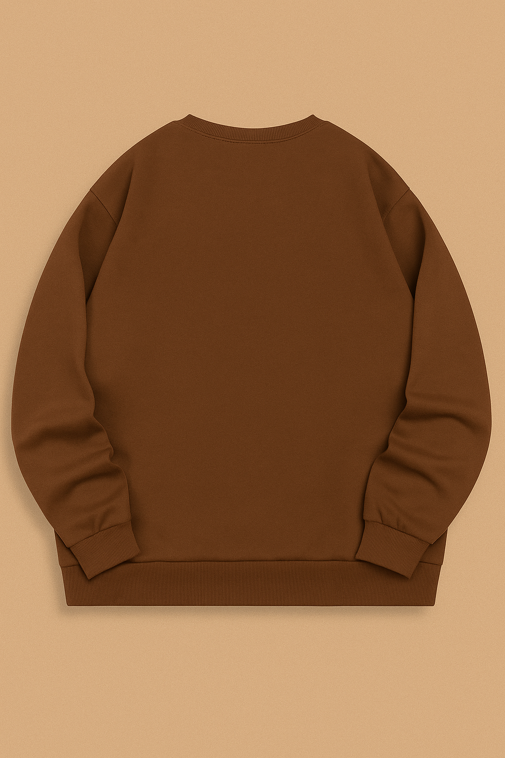 Premium Brown Sweatshirt – Unisex Streetwear | Soft & Stylish Winter Wear Sweater